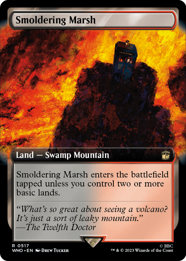 Smoldering Marsh (Extended Art) [Doctor Who] Foil