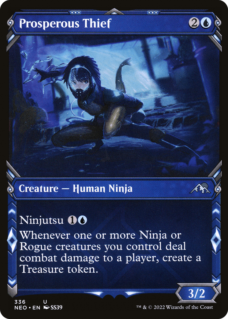 Prosperous Thief (Showcase Ninja) [Kamigawa: Neon Dynasty] Foil