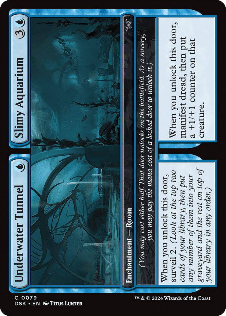 Underwater Tunnel // Slimy Aquarium [Duskmourn: House of Horror] Foil
