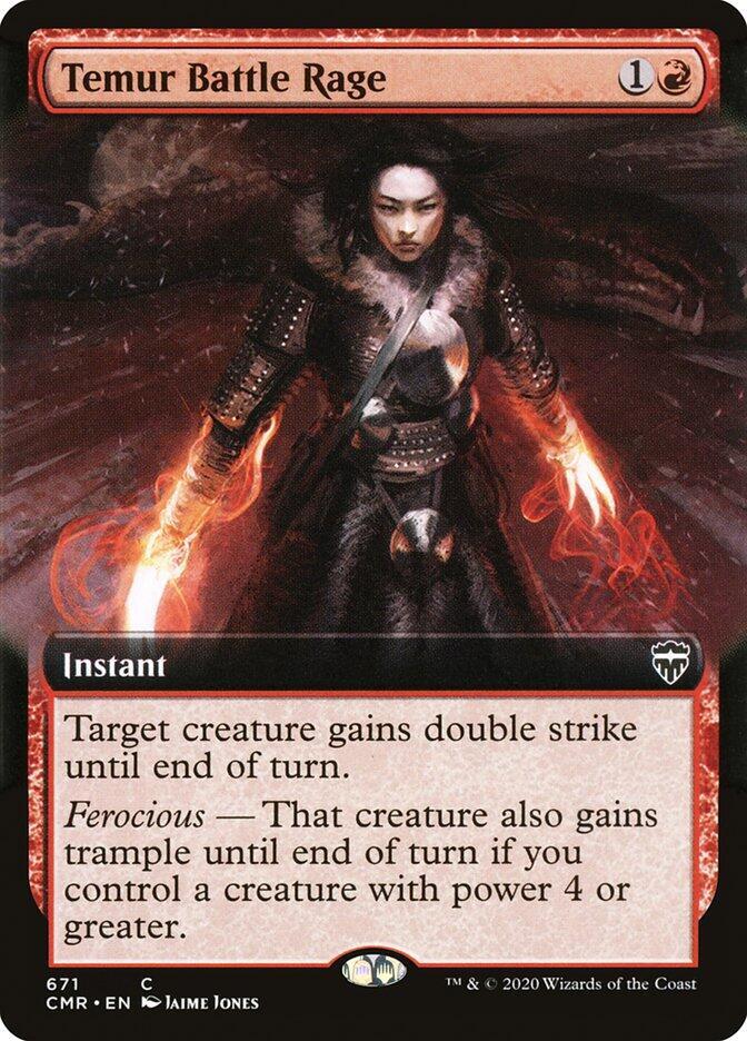 Temur Battle Rage 671 (Commander Legends)  - Extended Art
