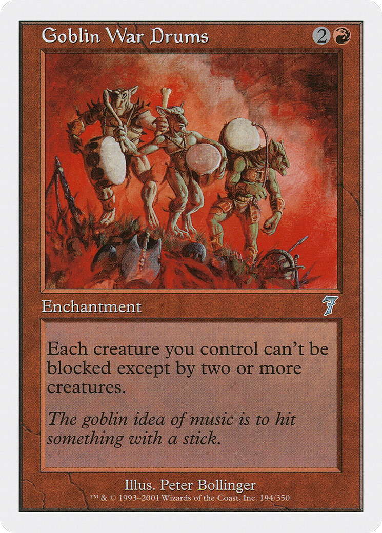 Goblin War Drums [Seventh Edition] Foil