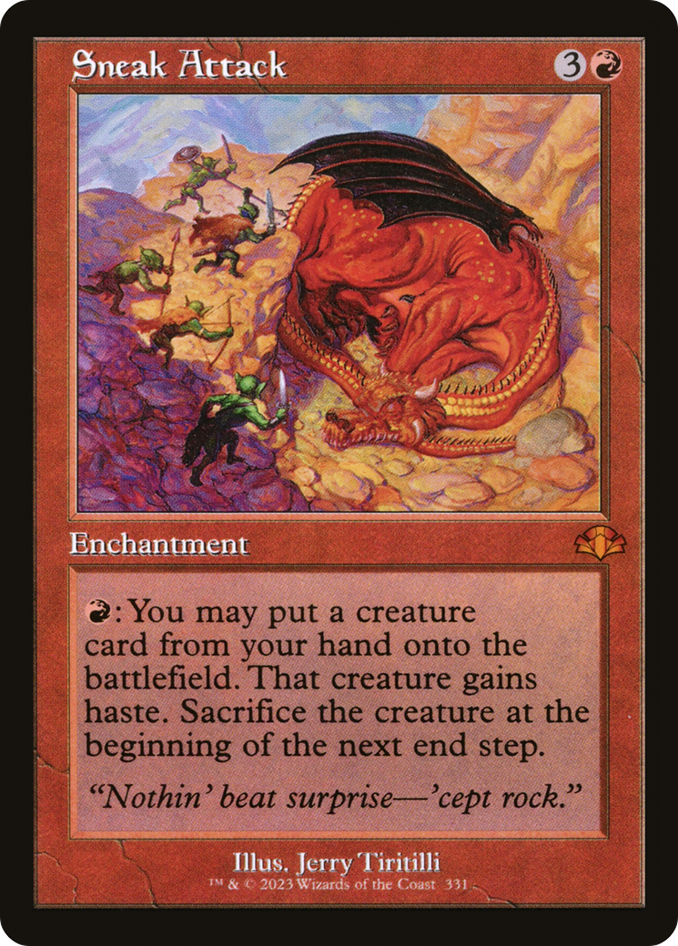 Sneak Attack (Retro) [Dominaria Remastered] Foil