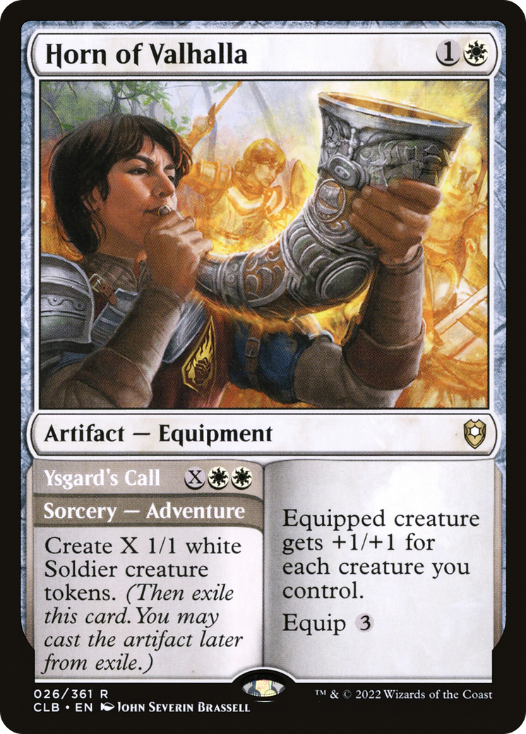 Horn of Valhalla // Ysgard's Call [Commander Legends: Battle for Baldur's Gate] Foil