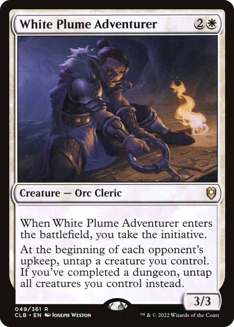 White Plume Adventurer [Commander Legends: Battle for Baldur's Gate] Foil