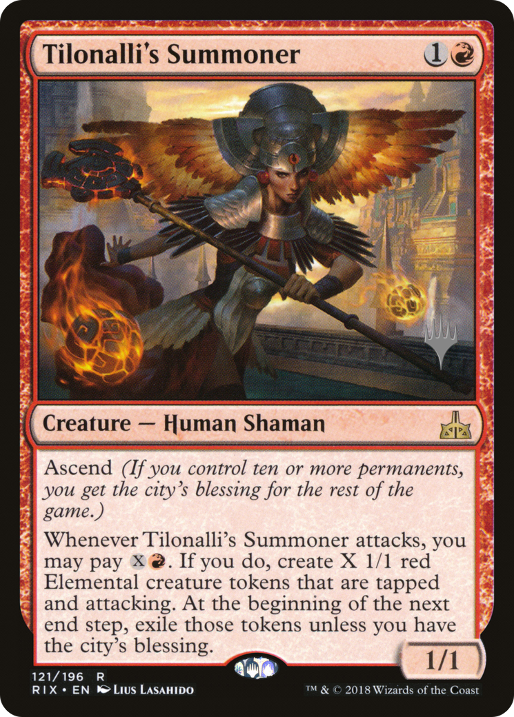 Tilonalli's Summoner (Promo Pack) [Rivals of Ixalan Promos] Foil