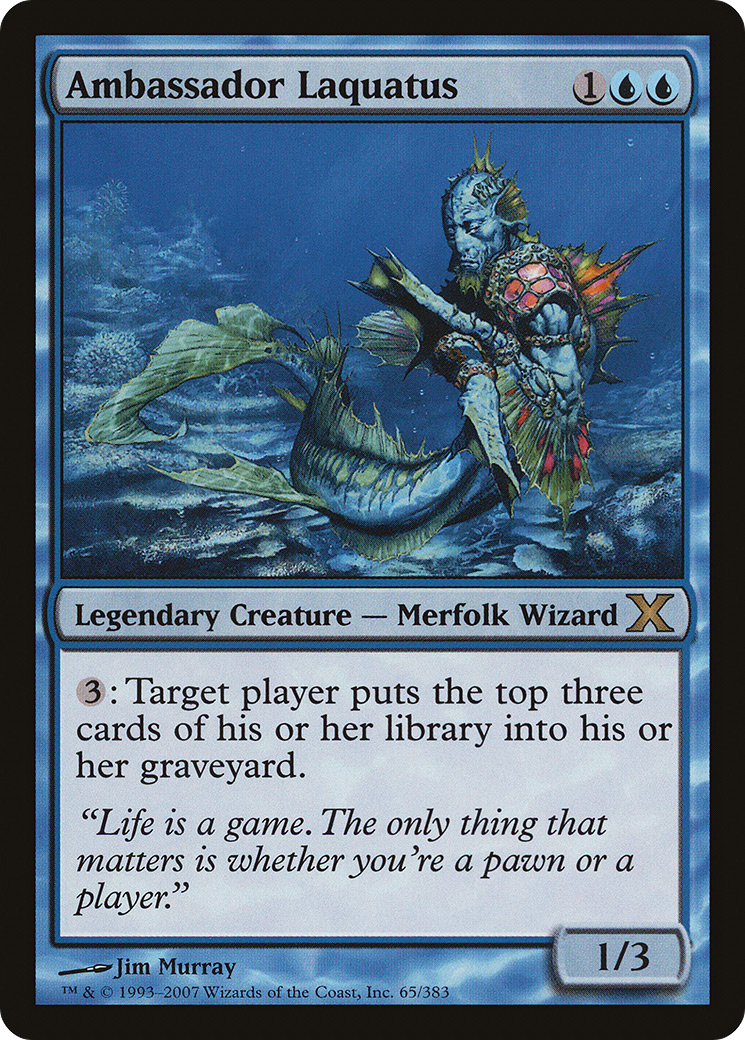 Ambassador Laquatus (10E-065) - Tenth Edition Foil