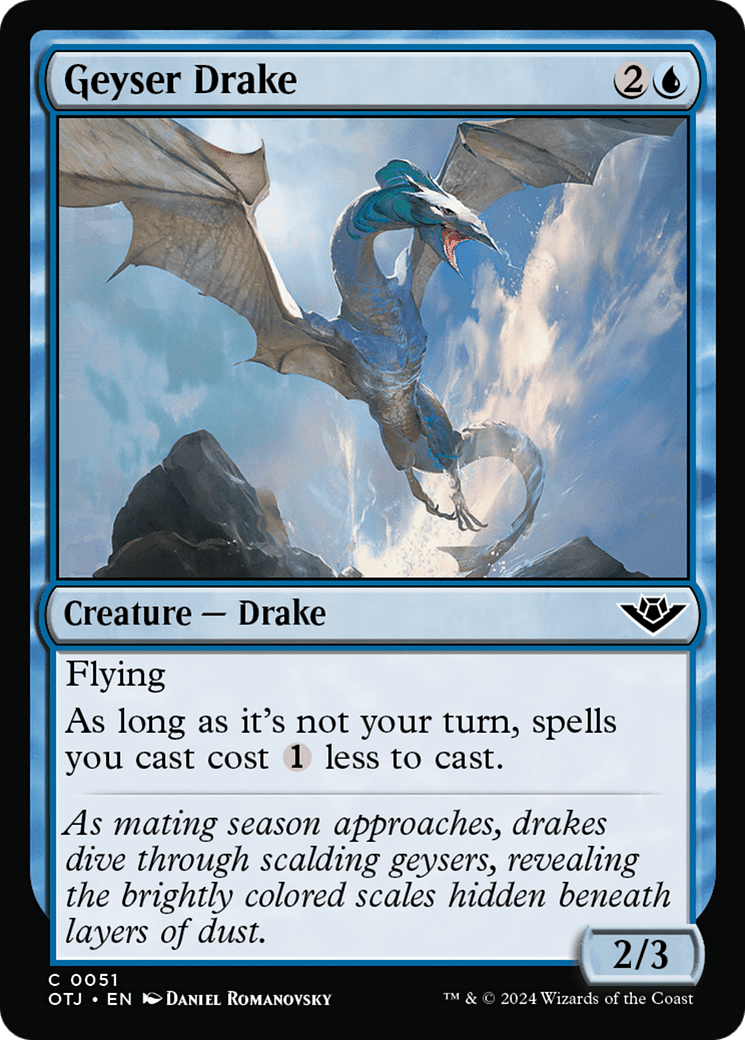 Geyser Drake [Outlaws of Thunder Junction] Foil