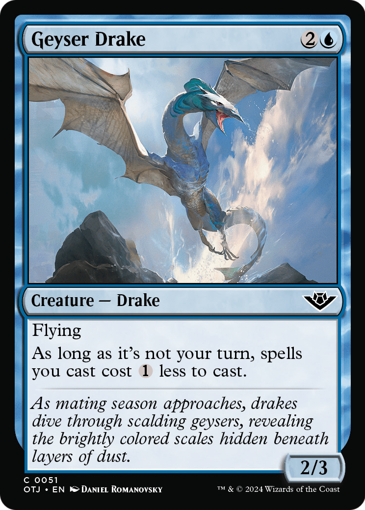 Geyser Drake [Outlaws of Thunder Junction] Foil