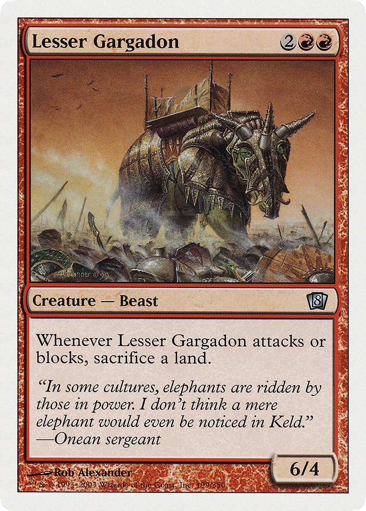 Lesser Gargadon [Eighth Edition] Foil