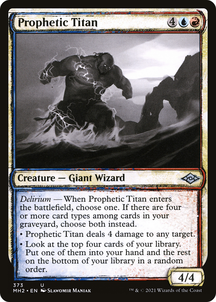 Prophetic Titan (Sketch) [Modern Horizons 2] Foil