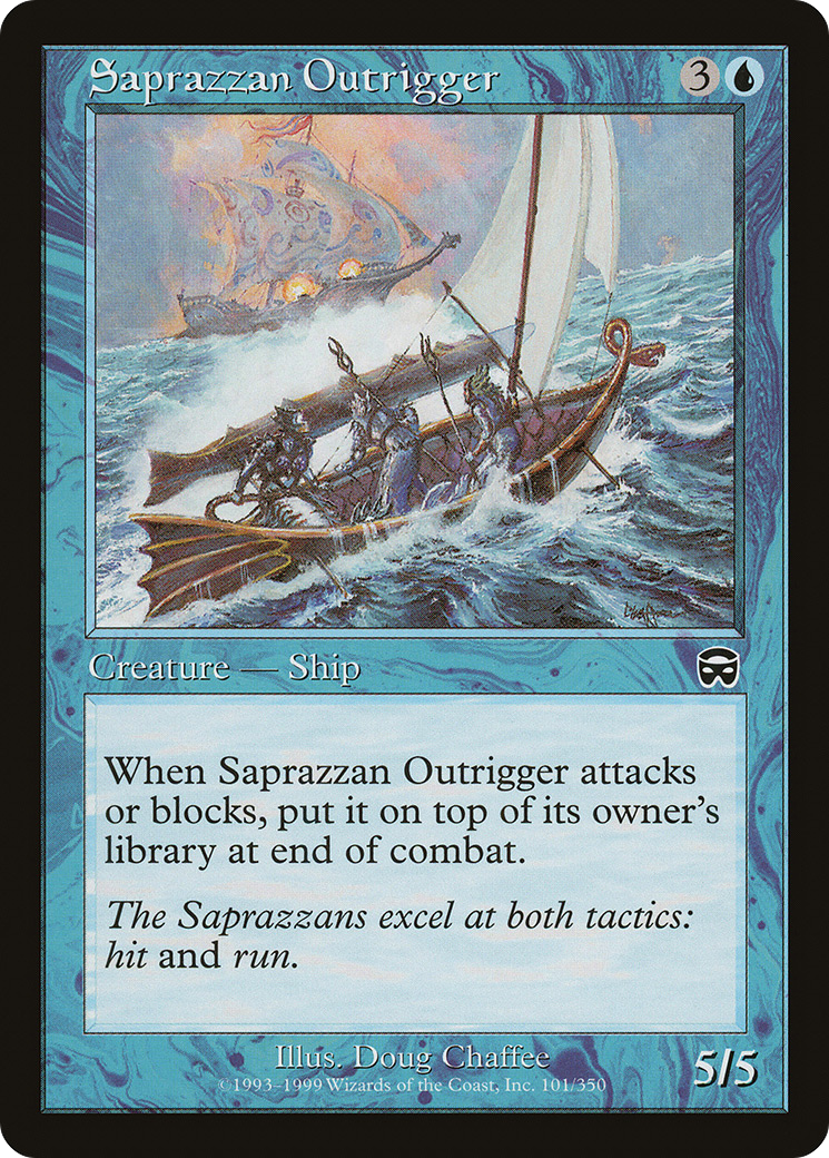 Saprazzan Outrigger [Mercadian Masques] Foil