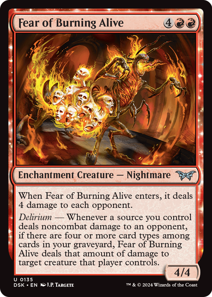 Fear of Burning Alive [Duskmourn: House of Horror] Foil