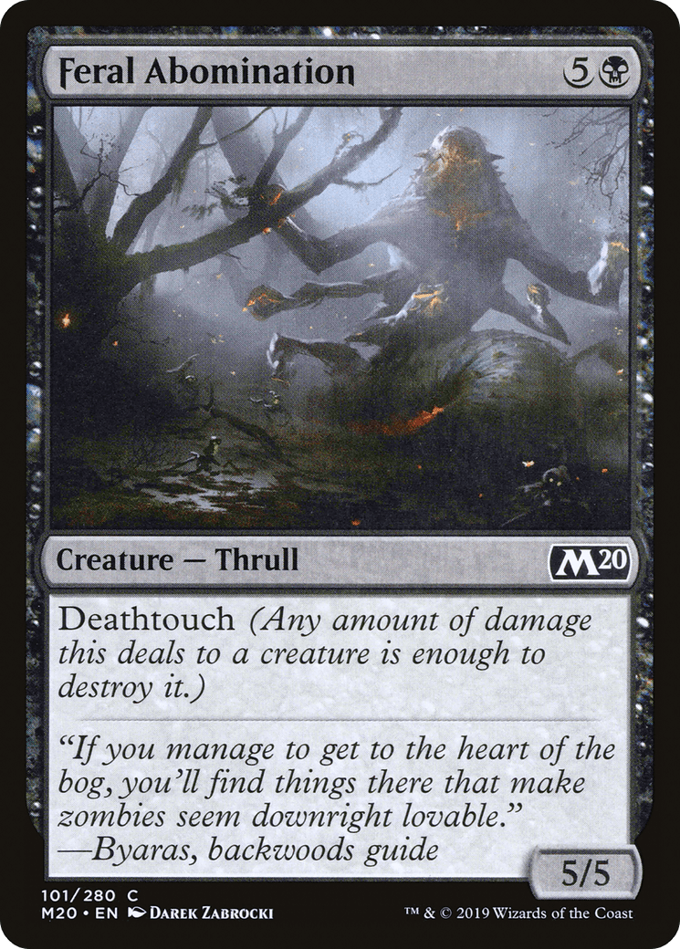 Feral Abomination [Core Set 2020] Foil