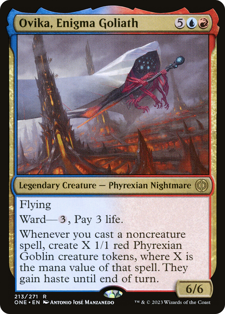 Ovika, Enigma Goliath [Phyrexia: All Will Be One] Foil
