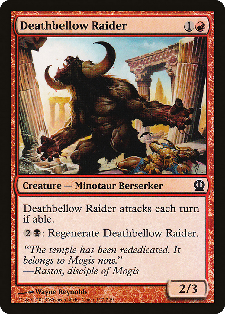 Deathbellow Raider [Theros] Foil