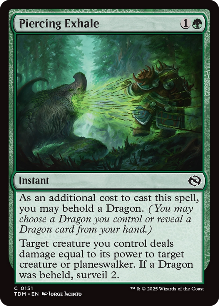 Piercing Exhale (151) [Tarkir: Dragonstorm]  Foil