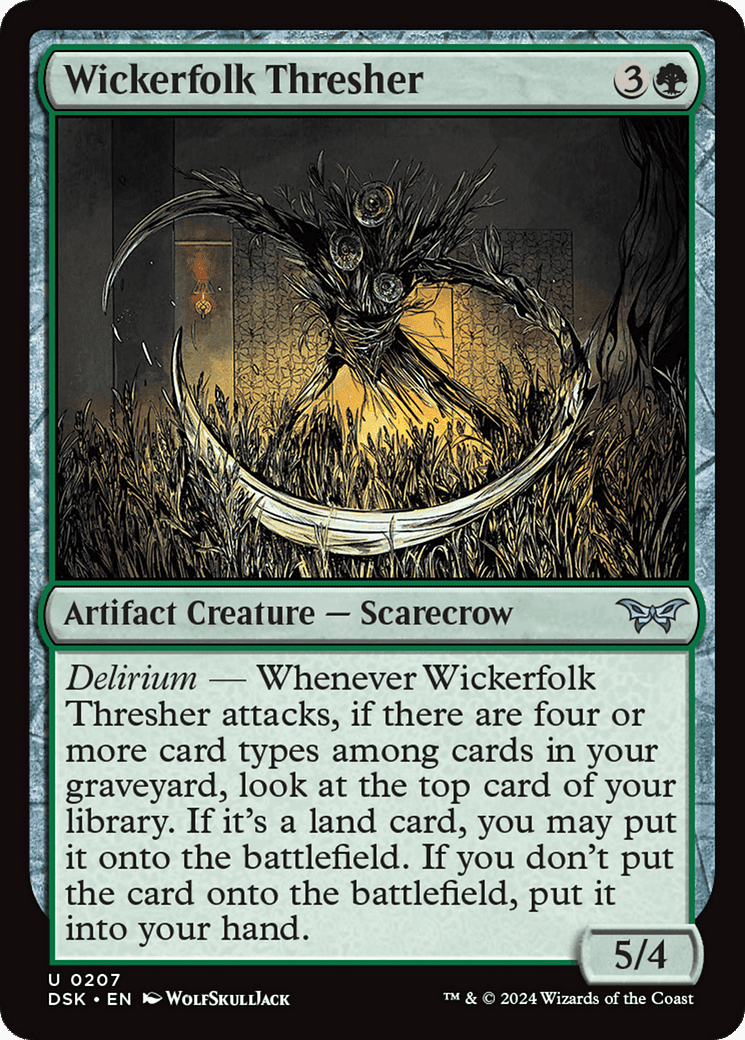 Wickerfolk Thresher [Duskmourn: House of Horror] Foil