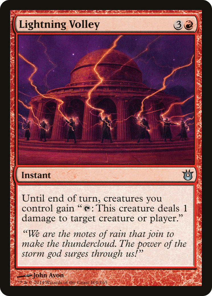 Lightning Volley [Born of the Gods] Foil