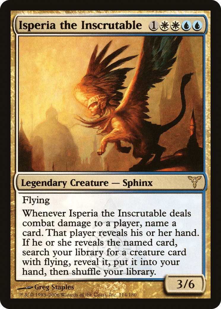 Isperia the Inscrutable [Dissension] Foil