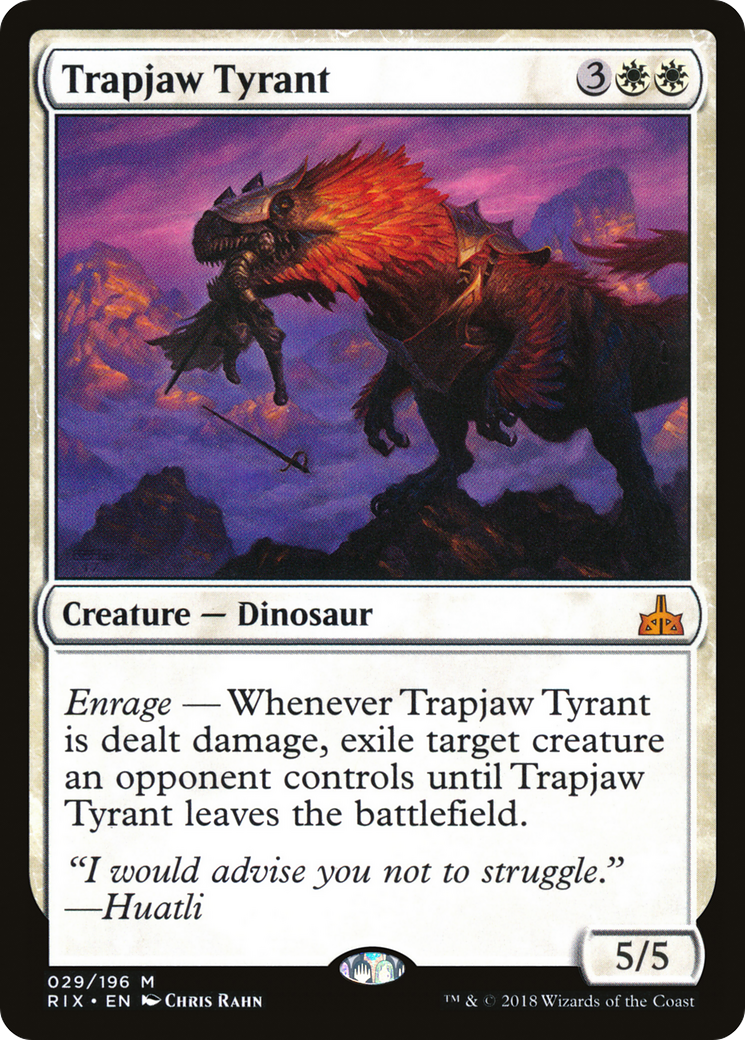 Trapjaw Tyrant [Rivals of Ixalan] Foil