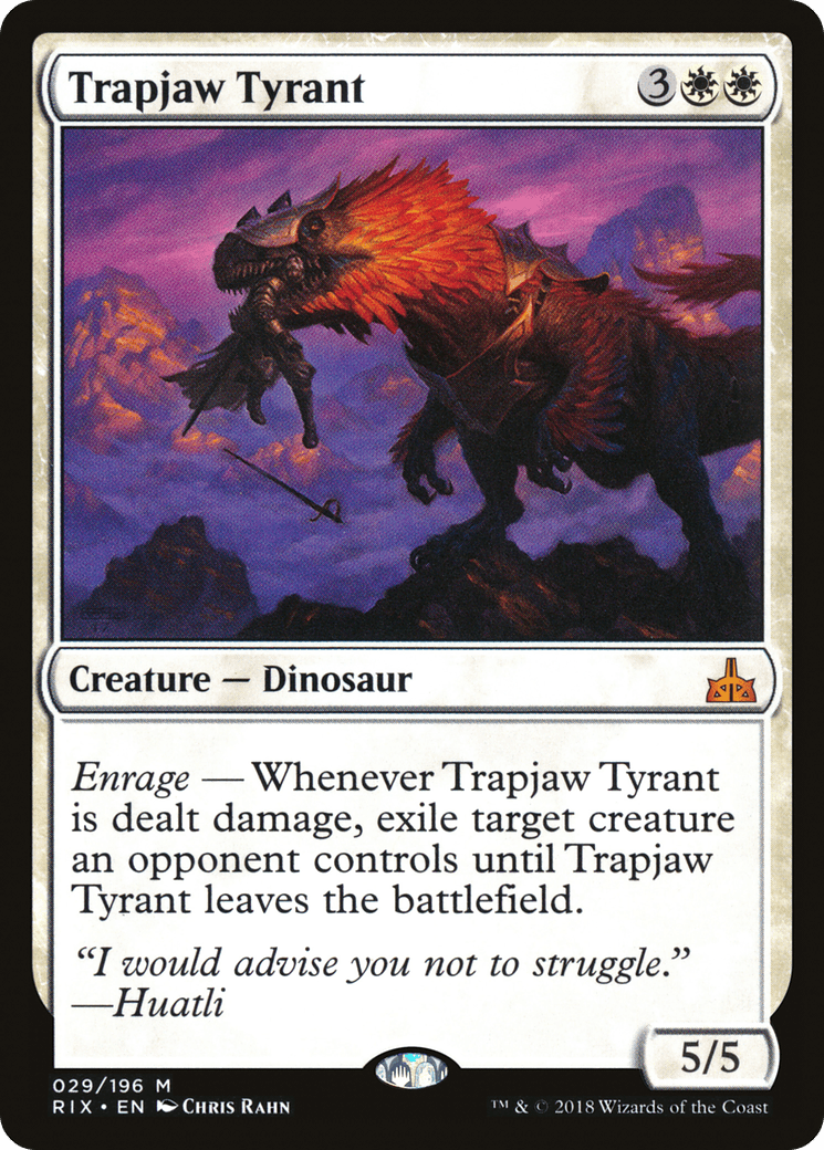 Trapjaw Tyrant [Rivals of Ixalan] Foil