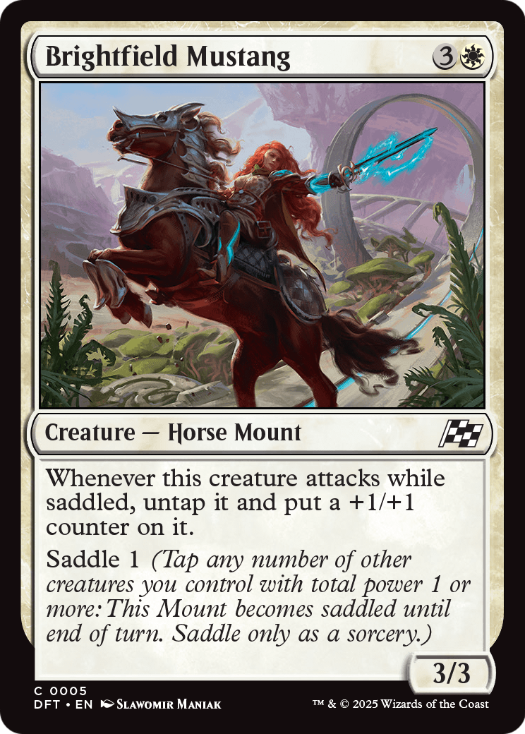 Brightfield Mustang |  Foil (005) [Aetherdrift]