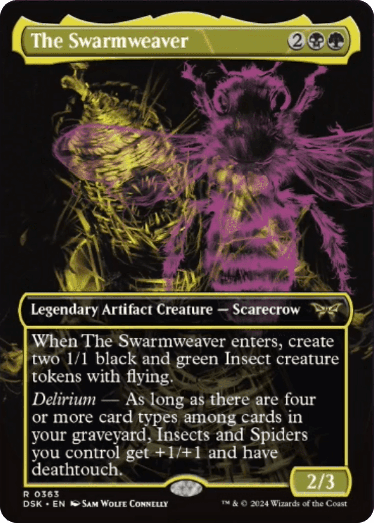 The Swarmweaver (Showcase) [Duskmourn: House of Horror] Foil