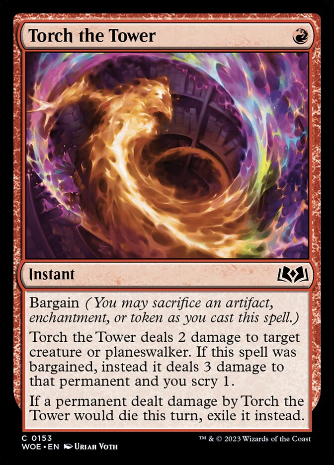 Torch the Tower 153/276 (Wilds of Eldraine) 