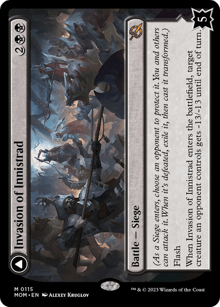 Invasion of Innistrad // Deluge of the Dead [March of the Machine] Foil