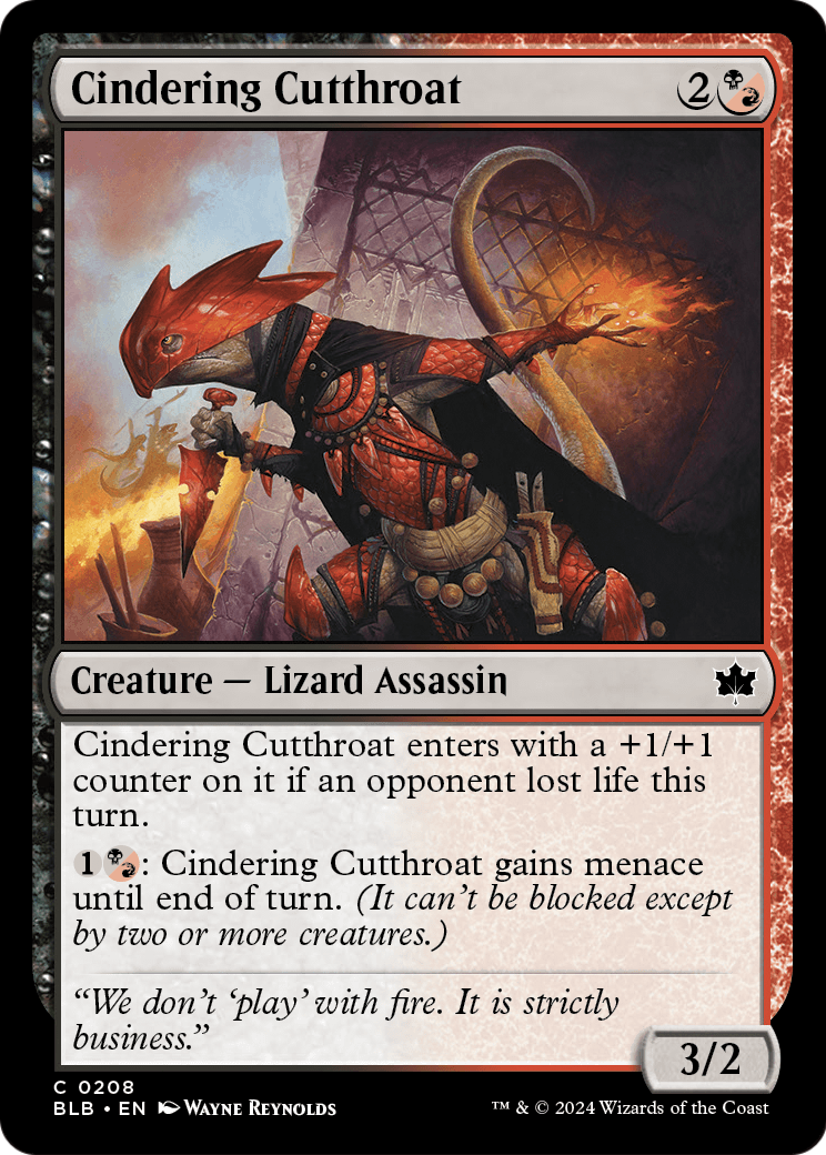Cindering Cutthroat [Bloomburrow] Foil