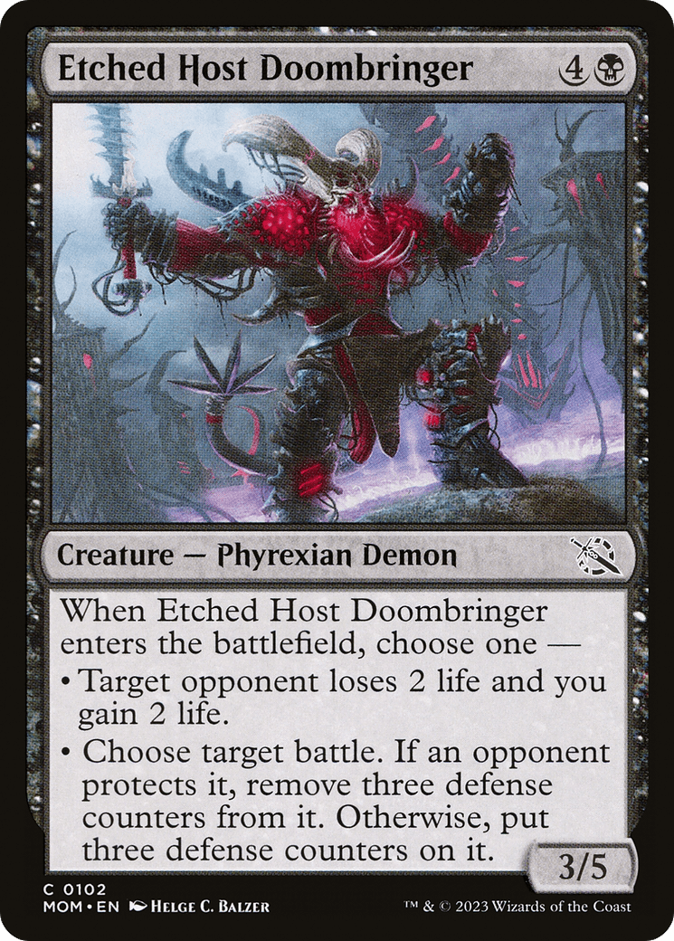Etched Host Doombringer [March of the Machine] Foil