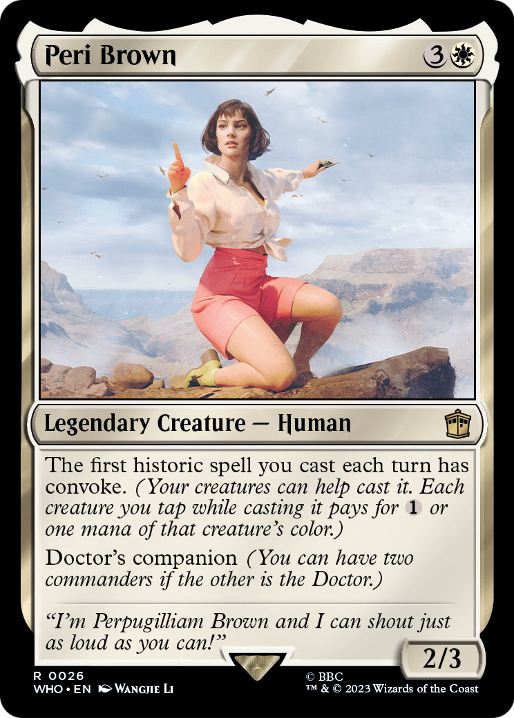 Peri Brown [Doctor Who] Foil