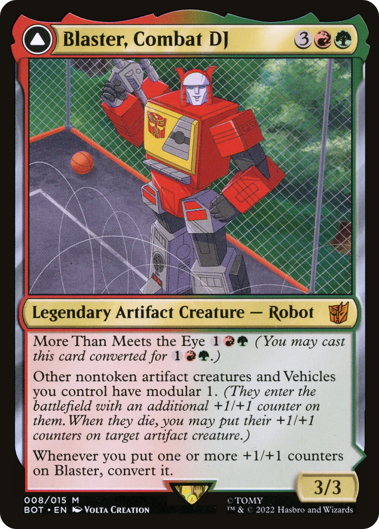 Blaster, Combat DJ // Blaster, Morale Booster [Transformers] Foil