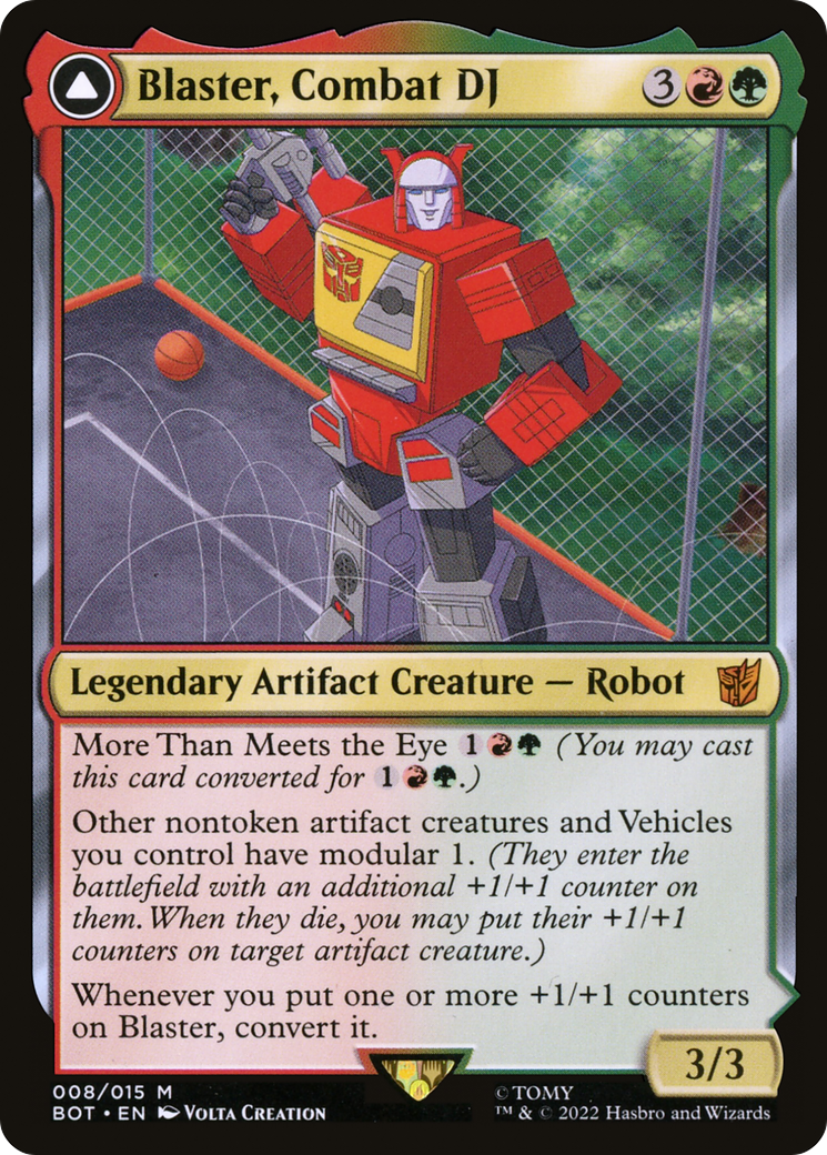 Blaster, Combat DJ // Blaster, Morale Booster [Transformers] Foil