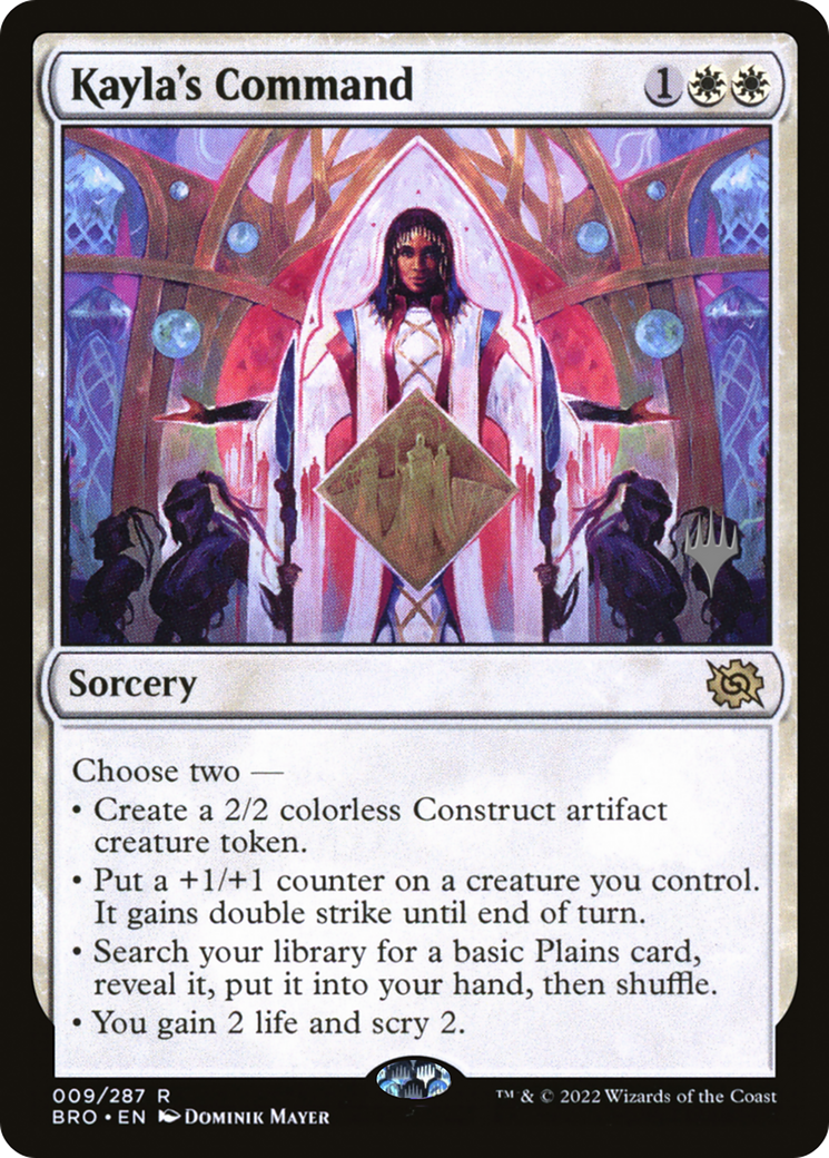 Kayla's Command (Promo Pack) [The Brothers' War Promos] Foil