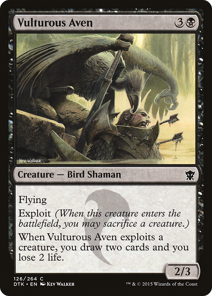 Vulturous Aven [Dragons of Tarkir] Foil