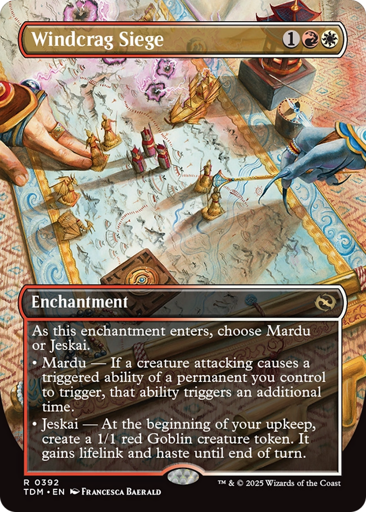 Windcrag Siege (Borderless) (392) [Tarkir: Dragonstorm]  Foil