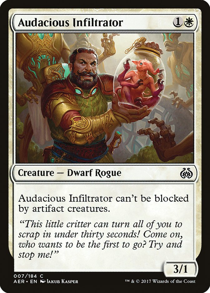 Audacious Infiltrator 7/184 (Aether Revolt)  - Foil