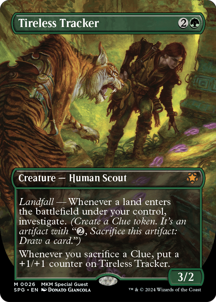 Tireless Tracker (Borderless) [Murders at Karlov Manor Special Guests] Foil