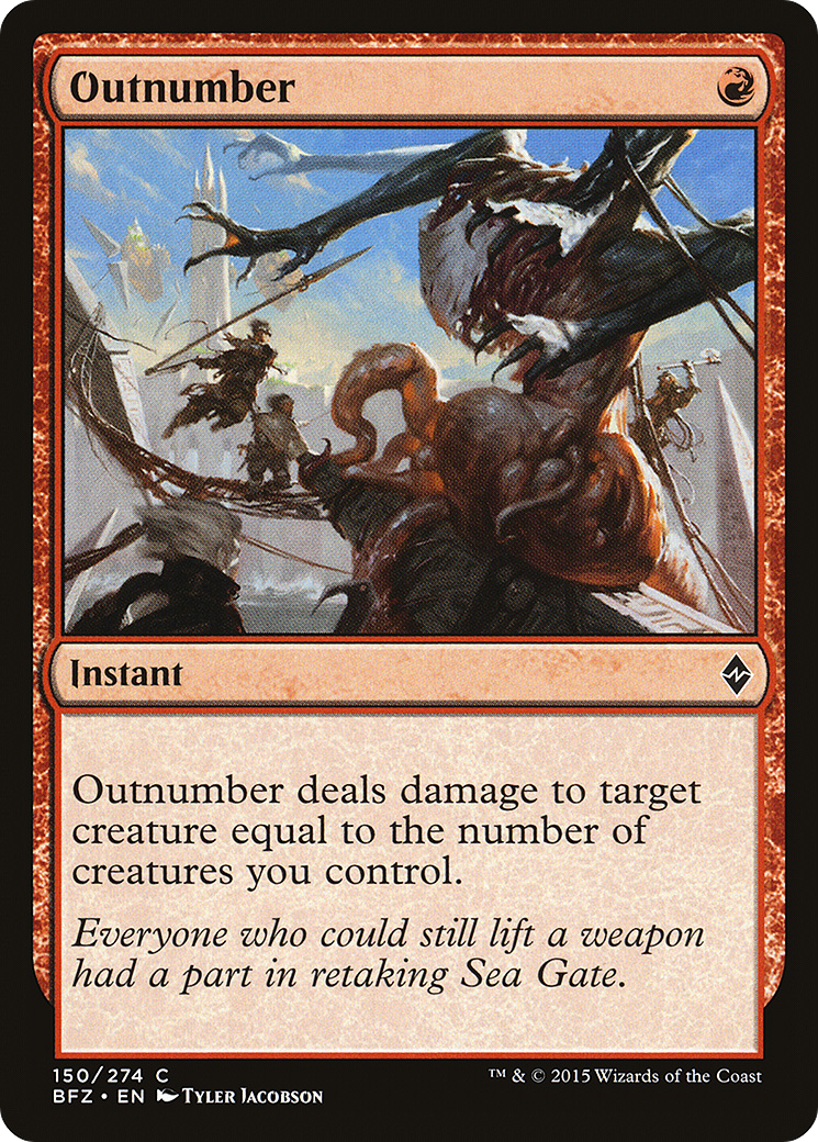 Outnumber [Battle for Zendikar] Foil