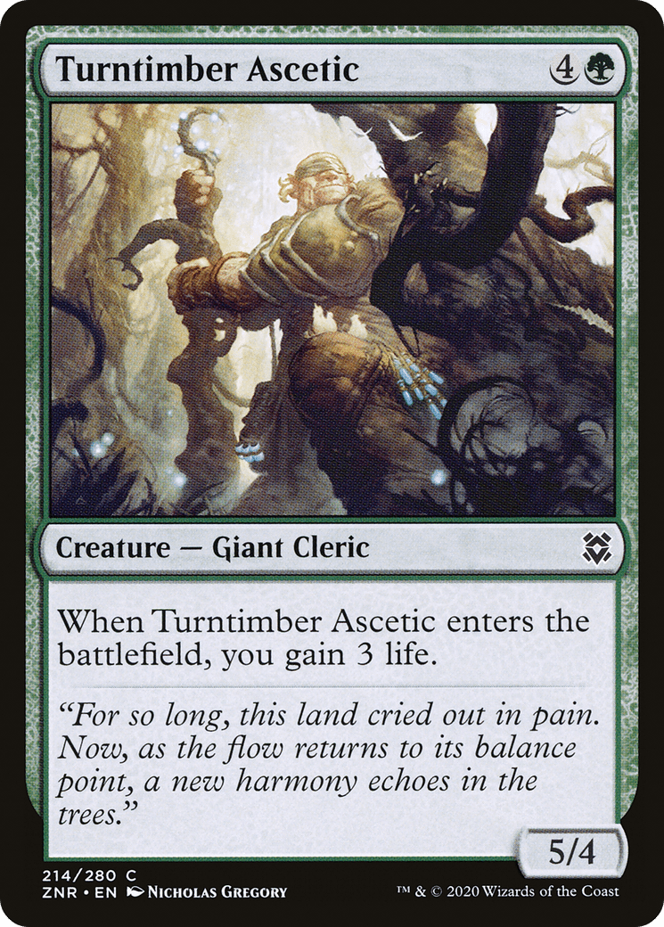 Turntimber Ascetic [Zendikar Rising] Foil