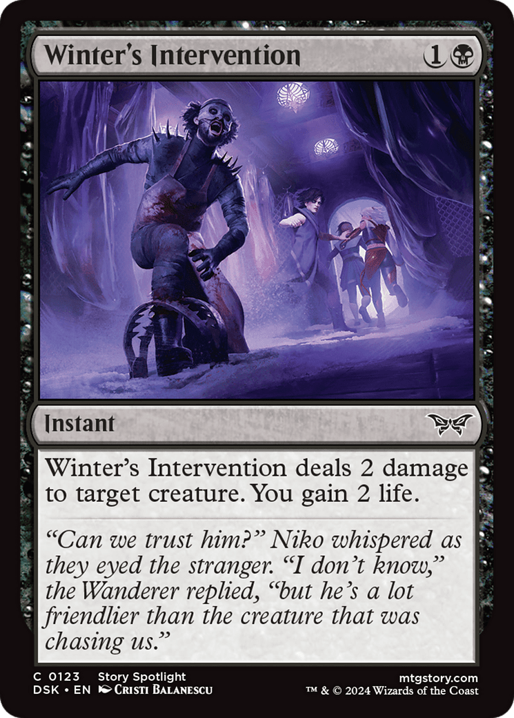 Winter's Intervention [Duskmourn: House of Horror] Foil