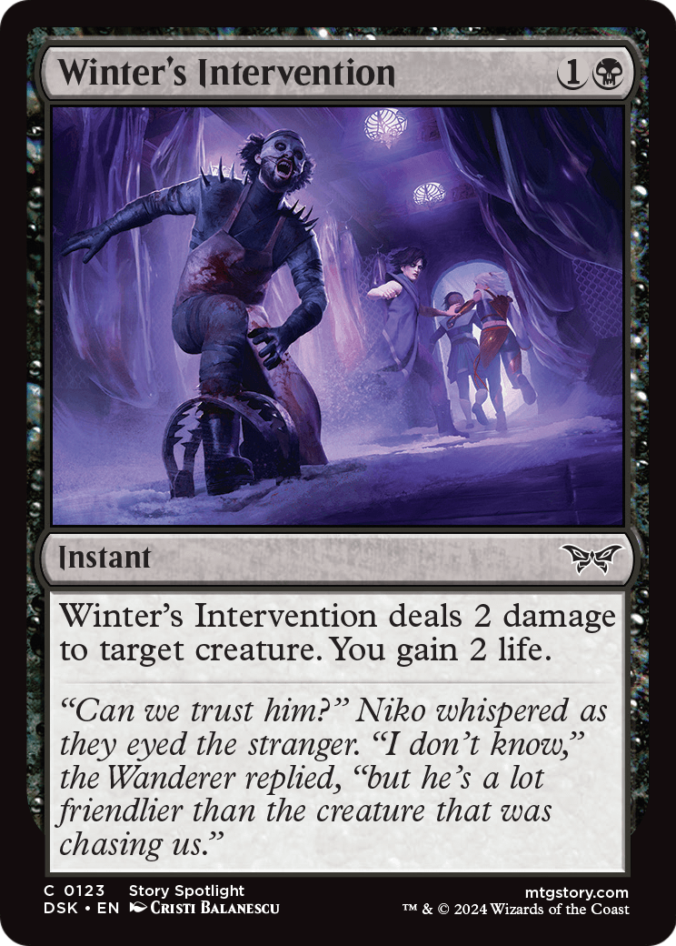 Winter's Intervention [Duskmourn: House of Horror] Foil