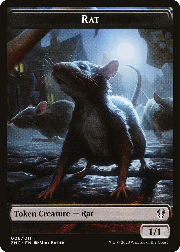 Rat (TZNC-006) - Zendikar Rising Commander Tokens