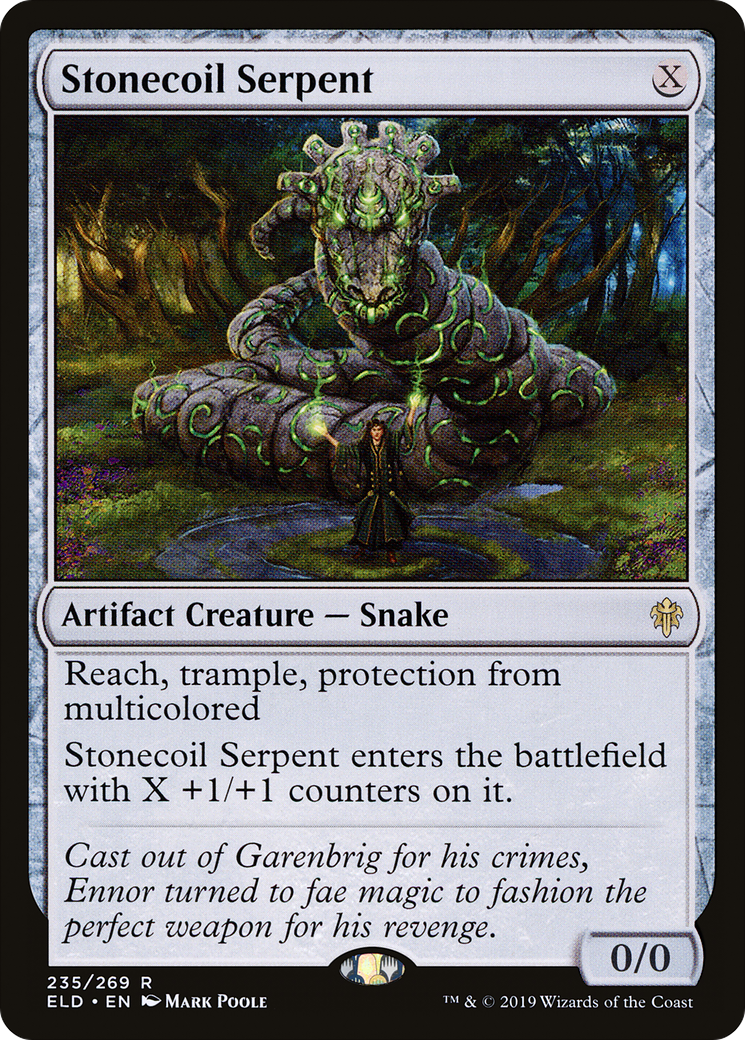 Stonecoil Serpent [Throne of Eldraine] Foil