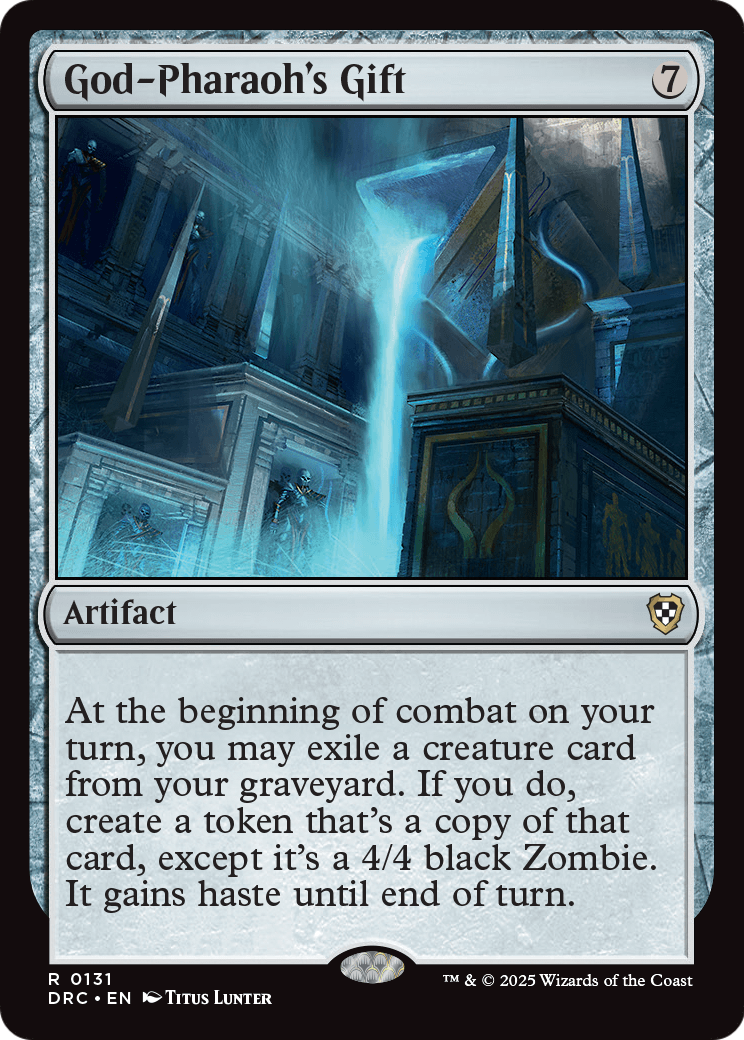 God-Pharaoh's Gift (-131) [Commander: Aetherdrift]