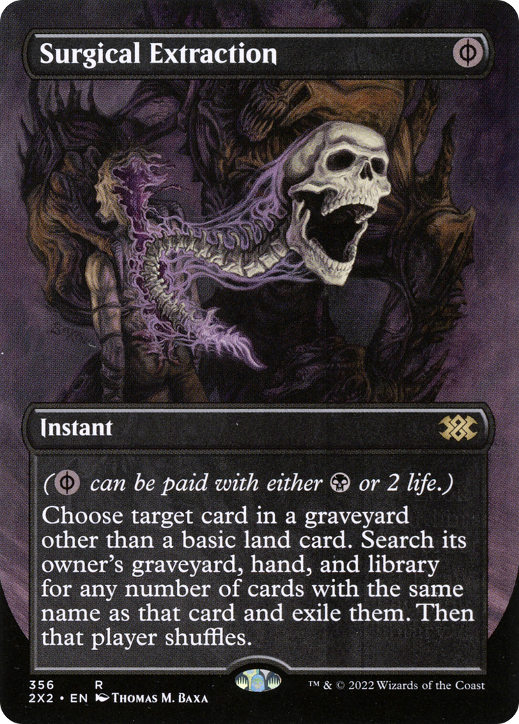 Surgical Extraction (Borderless Alternate Art) [Double Masters 2022] Foil