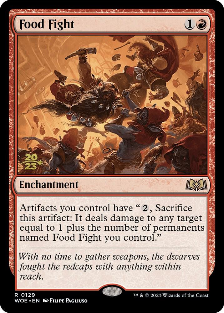 Food Fight 129s/200 (Prerelease Cards)  - Foil