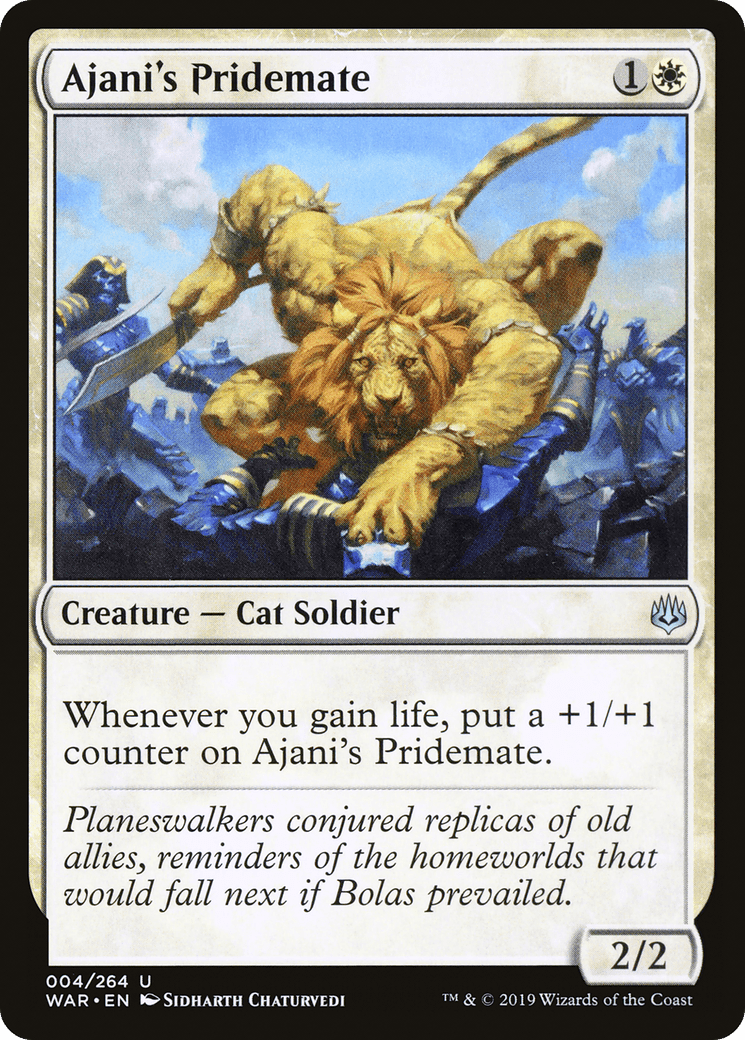Ajani's Pridemate [War of the Spark] Foil