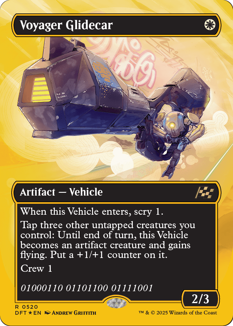 Voyager Glidecar |  Foil (520) [Aetherdrift]